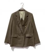 LOUNIEルーニー）の古着「DOUBLE TAILORED JACKET」｜ブラウン