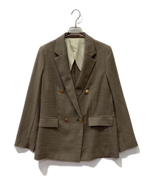 LOUNIE（ルーニー）LOUNIE (ルーニー) DOUBLE TAILORED JACKET ブラウン サイズ:36の古着・服飾アイテム