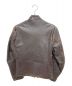 THIS GENUINE LEATHER GARMENT (ジェニュインレザーガーメント) 70sシングルライダースジャケット ブラウン サイズ:M：11000円