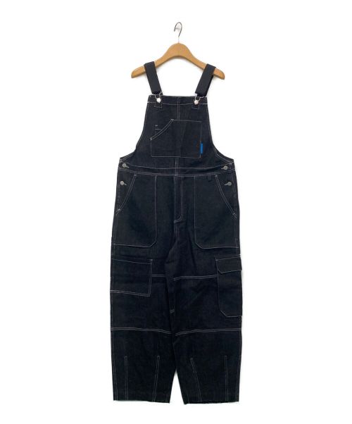 BEYOND THE VINES（ビヨンド ザ バインズ）BEYOND THE VINES (ビヨンド ザ バインズ) Unisex Denim Utility Jumpsuit ブラック サイズ:Lの古着・服飾アイテム