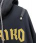 中古・古着 TAKAHIROMIYASHITA TheSoloIst. (タカヒロミヤシタ ザソロイスト) 22AW double zip balloon shaped hoodie(ダブルジップドバルーンシェイプドフーディ) ブラック サイズ:44：25000円