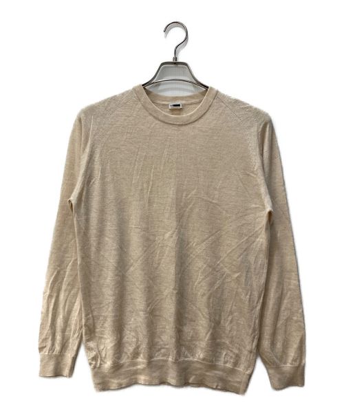 H BEAUTY&YOUTH（エイチ ビューティー&ユース）H BEAUTY&YOUTH (エイチ ビューティアンドユース) CASHMERE CREW NECK　1213-105-3560 ベージュ サイズ:36の古着・服飾アイテム