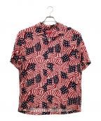 SUPREMEシュプリーム）の古着「Flags Rayon S/S Shirt」｜レッド×ホワイト