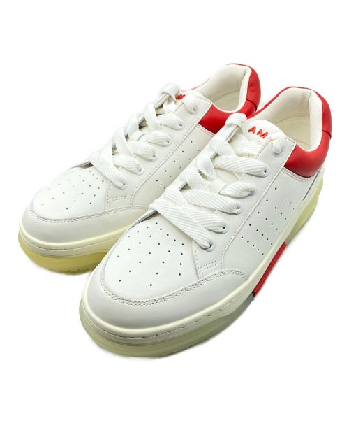 AMIRI（アミリ）AMIRI (アミリ) Stadium Low Sneakers ホワイト×レッド サイズ:43の古着・服飾アイテム