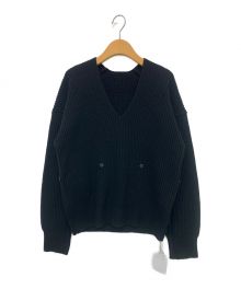 CITYSHOP（シティショップ）の古着「COMBINAISON V-NECK ニット」｜ブラック