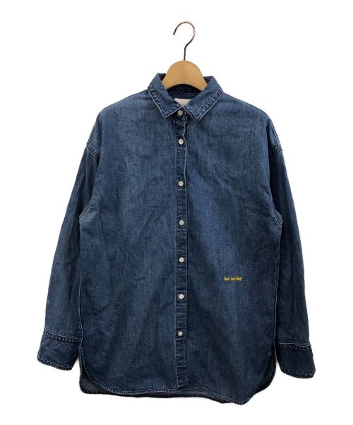 upper hights（アッパーハイツ）upper hights (アッパーハイツ) 刺繍デニムシャツ インディゴ サイズ:1の古着・服飾アイテム