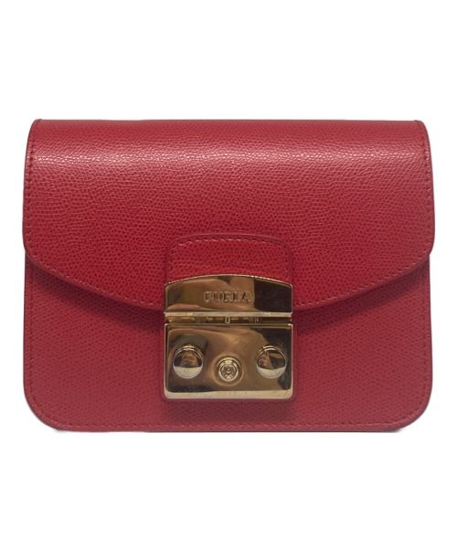 FURLA（フルラ）FURLA (フルラ) メトロポリスミニショルダーバッグ ショッキングピンクの古着・服飾アイテム