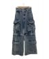 MAISON SPECIAL（メゾンスペシャル）の古着「Low Waist Cargo Denim Pants」｜ブルー