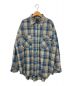 WIND AND SEA（ウィンダンシー）の古着「BIG CHECK SHIRT」｜ブルー