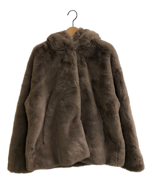 Jakke（ジャッキー）Jakke (ジャッキー) Daisy Faux Fur Coat ブラウン サイズ:UK:8 / US:4の古着・服飾アイテム