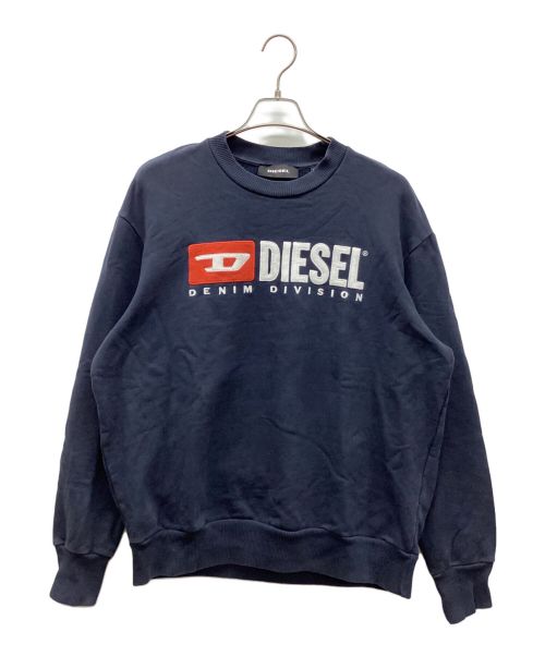 DIESEL（ディーゼル）DIESEL (ディーゼル) S-CREW-DIVISION-D FELPA ネイビー サイズ:Mの古着・服飾アイテム