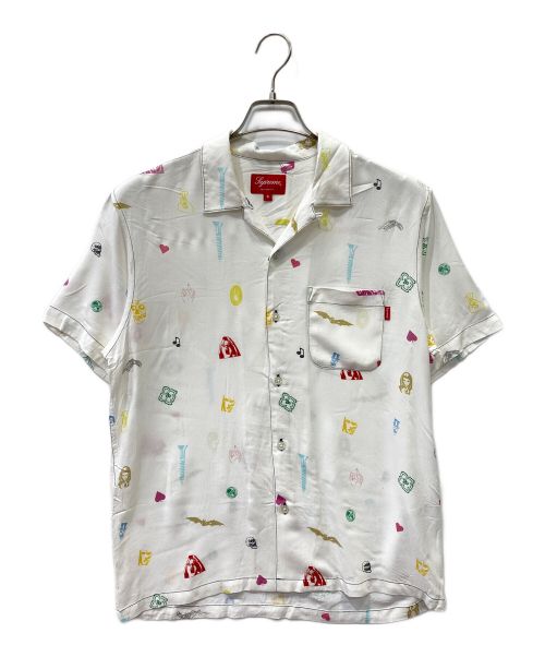 SUPREME（シュプリーム）SUPREME (シュプリーム) Deep Space Rayon S/S Shirt ホワイト サイズ:Sの古着・服飾アイテム