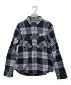 SUPREMEシュプリーム）の古着「God Bless Plaid Flannel Shirt」｜ブラック