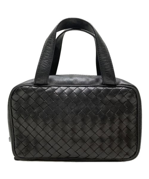 BOTTEGA VENETA（ボッテガベネタ）BOTTEGA VENETA (ボッテガベネタ) イントレチャートコスメバッグ ブラックの古着・服飾アイテム