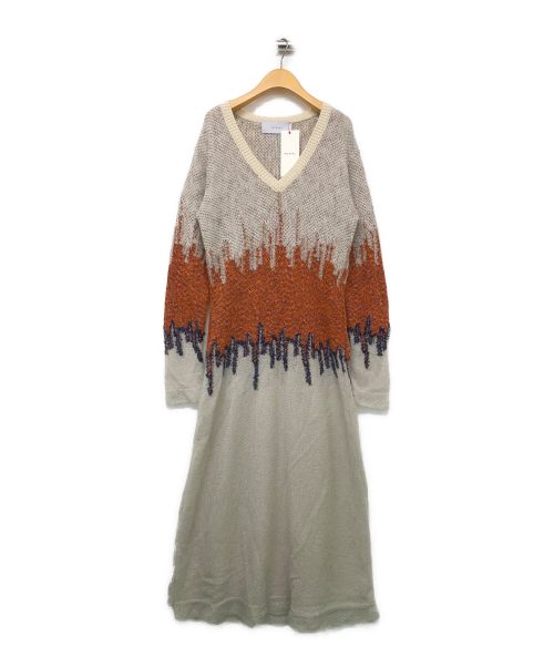 MURRAL（ミューラル）MURRAL (ミューラル) Water mirror knit dress グレー サイズ:2の古着・服飾アイテム