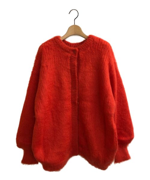 Ameri（アメリ）AMERI (アメリ) 2WAY MOHAIR SHAGGY KNIT オレンジ サイズ:Fの古着・服飾アイテム