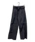 MAISON SPECIAL（メゾンスペシャル）の古着「Belted Slash Washer Nylon Pants」｜ブラック