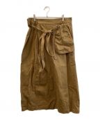 nagonstansナゴンスタンス）の古着「Wrap skirt」｜ブラウン