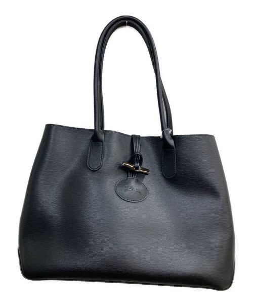 LONGCHAMP（ロンシャン）LONGCHAMP (ロンシャン) ROSEAU Tote Bag ブラックの古着・服飾アイテム