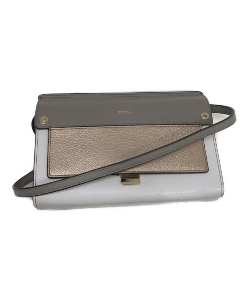 FURLA（フルラ）FURLA (フルラ) LIKE MINI CROSSBODY ベージュの古着・服飾アイテム