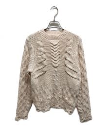 RBTXCO（アールビーティー）の古着「Bone cable knit」｜アイボリー