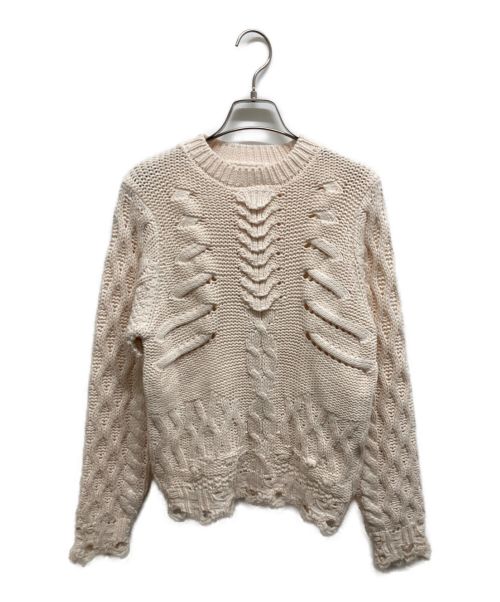 RBTXCO（アールビーティー）RBTXCO (アールビーティー) Bone cable knit アイボリー サイズ:1の古着・服飾アイテム