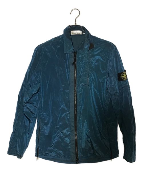 STONE ISLAND（ストーンアイランド）STONE ISLAND (ストーンアイランド) NYLON METAL ナイロンメタルジャケット ブルー サイズ:Ｍの古着・服飾アイテム