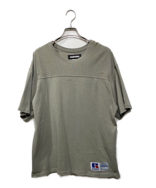 NEIGHBORHOOD（ネイバーフッド）NEIGHBORHOOD (ネイバーフッド) RUSSELL ATHLETIC (ラッセルアスレチック) クルーネックTシャツ グレー サイズ:Mの古着・服飾アイテム