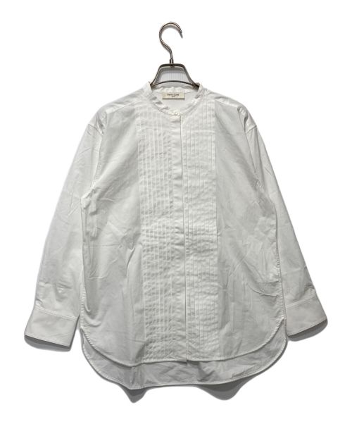 Demi-Luxe Beams（デミルクス ビームス）Demi-Luxe Beams (デミルクス ビームス) バンドカラーピンタックシャツ ホワイト サイズ:36の古着・服飾アイテム