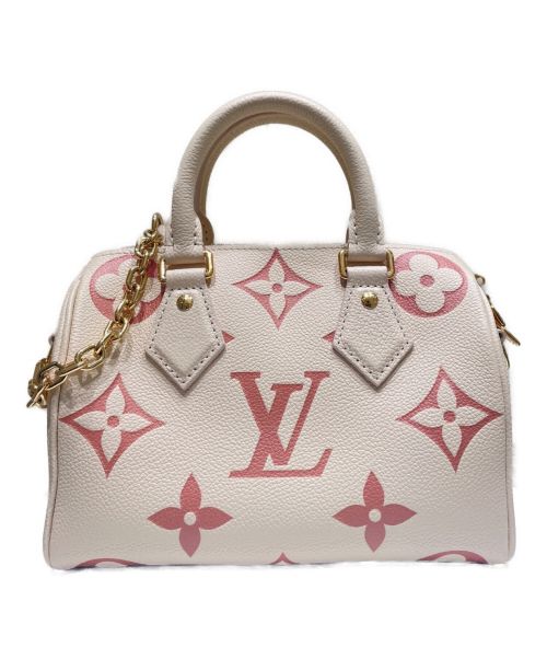 LOUIS VUITTON（ルイ ヴィトン）LOUIS VUITTON (ルイ ヴィトン) スピーディ・バンドリエール 20 アイボリー×ピンク サイズ:20の古着・服飾アイテム