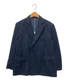 Engineered Garments（エンジニアド ガーメンツ）の古着「パッチワークダブルロイタージャケット」｜ネイビー