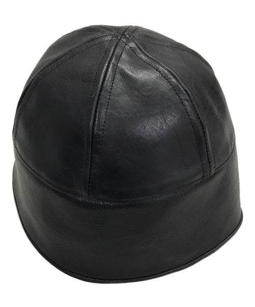 kaiko（カイコー）kaiko (カイコー) LEATHER NAVAL HAT(レザーナーバルハット) ブラック サイズ:FREEの古着・服飾アイテム