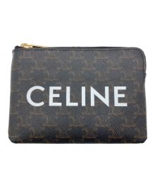 CELINE（セリーヌ）の古着「コイン＆カードケース / トリオンフキャンバス」｜ブラウン