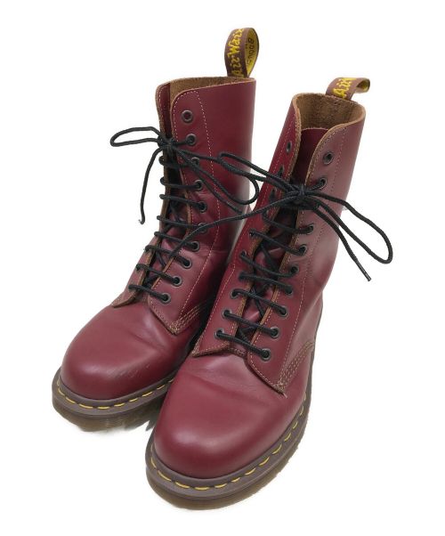 Dr.Martens（ドクターマーチン）Dr.Martens (ドクターマーチン) 英国製10ホールブーツ レッド サイズ:8の古着・服飾アイテム