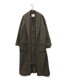 RIM.ARK（リムアーク）の古着「Layered style long coat」｜ブラウン