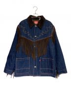 KENZO×LEVI'Sケンゾー×リーバイス）の古着「FRINGE JACKET」｜インディゴ