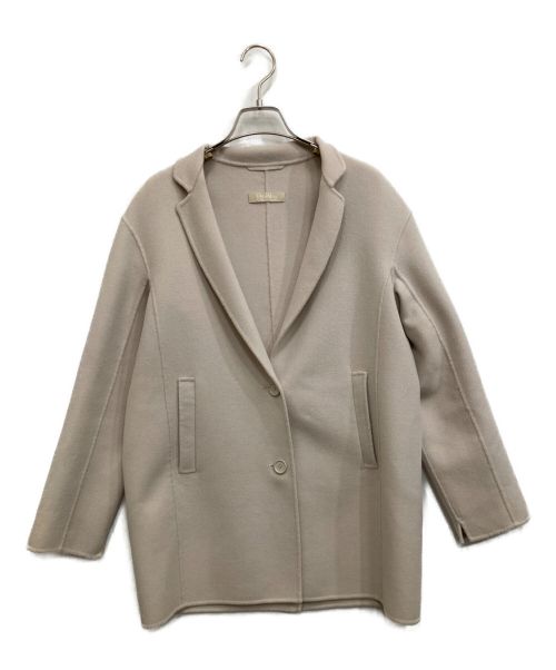 'S Max Mara（エスマックスマーラ）'S Max Mara (エスマックスマーラ) ウールアンゴラジャケット ベージュ サイズ:38の古着・服飾アイテム