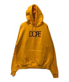 DOPE×Champion（ドープ×チャンピオン）の古着「裏起毛プルオーバーパーカー」｜オレンジ