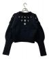 H BEAUTY&YOUTH (エイチ ビューティアンドユース) WOOL CABLE HOLE CREW NECK PULLOVER ブラック サイズ:F：3980円