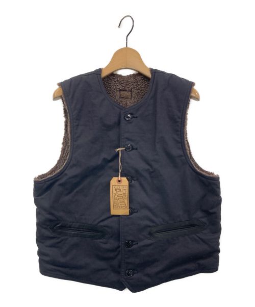 BELAFONTE（ベラフォンテ）BELAFONTE (ベラフォンテ) RAGTIME CIVILIAN DECK VEST ALPACA CANVAS ブラック サイズ:SMALLの古着・服飾アイテム