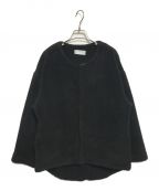 outersunsetアウターサンセット）の古着「Round Hem Boa Jacket」｜ブラック