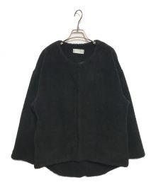 outersunset（アウターサンセット）の古着「Round Hem Boa Jacket」｜ブラック