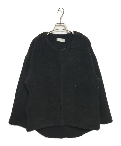 outersunset（アウターサンセット）OUTERSUNSET (アウターサンセット) Round Hem Boa Jacket ブラック サイズ:FREEの古着・服飾アイテム