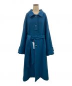 Ameriアメリ）の古着「SOFT WOOL BAL COLLAR COAT」｜ブルー