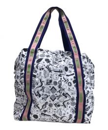 LeSportsac×Artist in Residence（レスポートサック）の古着「ボストンバッグ」｜ホワイト