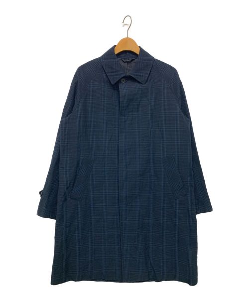 HEVO（イーヴォ）HEVO (イーヴォ) コットンリネン ステンカラーコート ネイビー サイズ:4の古着・服飾アイテム