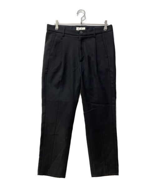 jieda（ジエダ）jieda (ジエダ) GABADINE TUCK SLACKS  Jie-20W-PT05-B ブラック サイズ:2の古着・服飾アイテム