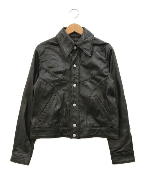 Hysteric Glamour（ヒステリックグラマー）Hysteric Glamour (ヒステリックグラマー) ラムレザーコンパクトジャケット ブラック サイズ:FREEの古着・服飾アイテム