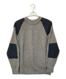 WOOLRICH（ウールリッチ）の古着「エルボーパッチニット」｜グレー