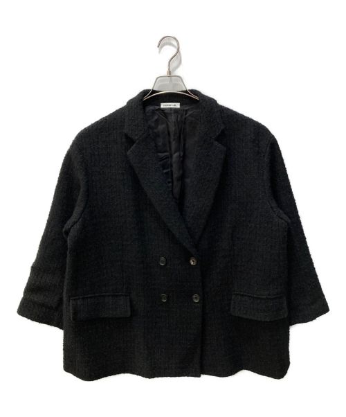 DEUXIEME CLASSE（ドゥーズィエム クラス）DEUXIEME CLASSE (ドゥーズィエム クラス) Ovrsized Tweed ジャケット EVERYDAY I LIKE ブラック サイズ:表記なしの古着・服飾アイテム